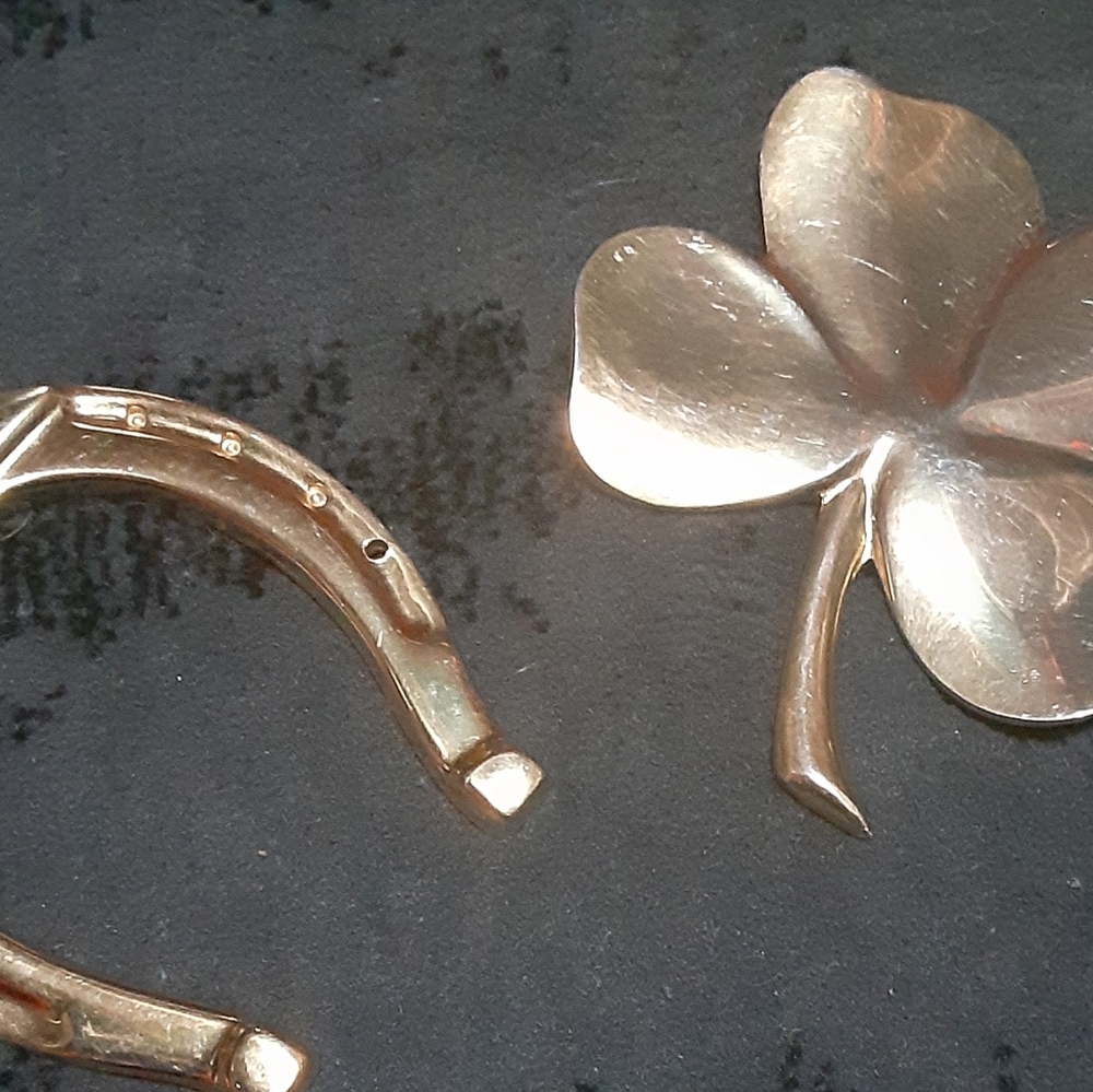 Gerry lucky horseman shoe and matching four leaf c